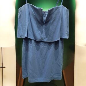 BCBG strapless Vibrant Blue mini Dress size 12 pit to pit 17in length 25in